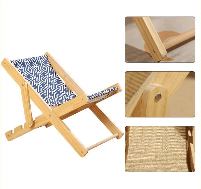 Cadeira Ajustável para Pets - Conforto e Estilo em 4 Posições Reclináveis!