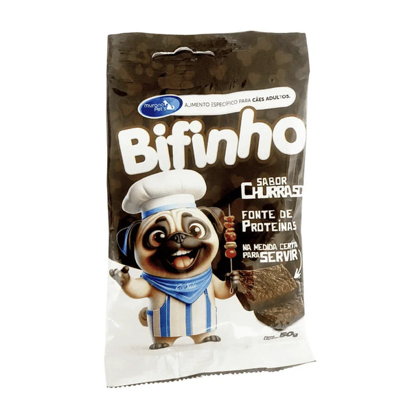 Bifinho Churrasco para Cães  - Petisco Premium Macio 50g