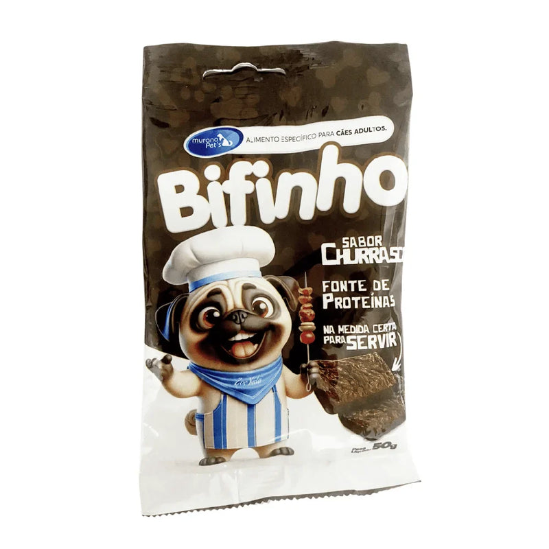 Bifinho Churrasco para Cães  - Petisco Premium Macio 50g