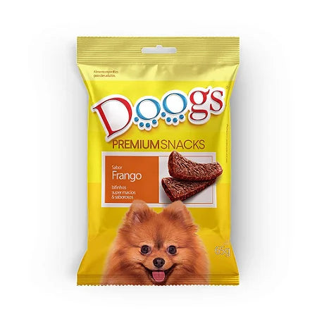 Bifinho Doogs Frango para Cães - Petisco Premium Macio e Suculento 65g