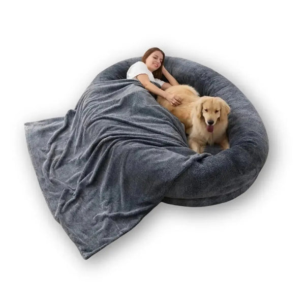 Cama Gigante Max para Humanos e Pets - Design Aconchegante e Luxuoso