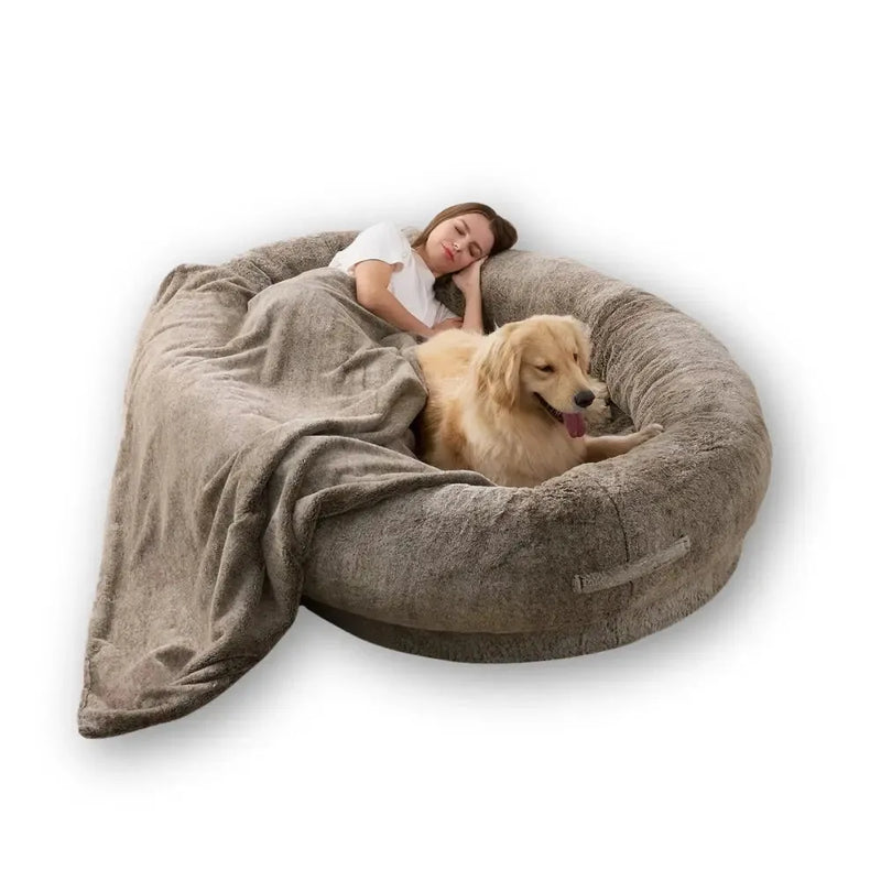 Cama Gigante Max para Humanos e Pets - Design Aconchegante e Luxuoso