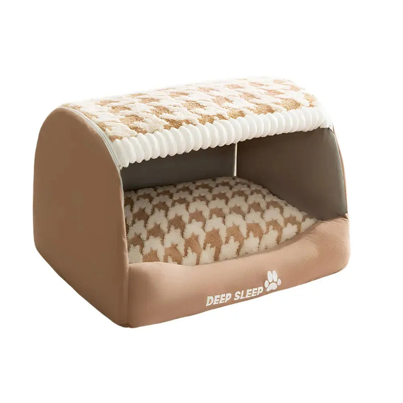 Casinha Dobrável Conforto Deluxe para Cães e Gatos - Sistema 2 em 1