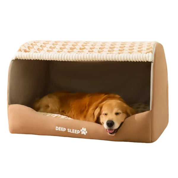Casinha Dobrável Conforto Deluxe para Cães e Gatos - Sistema 2 em 1