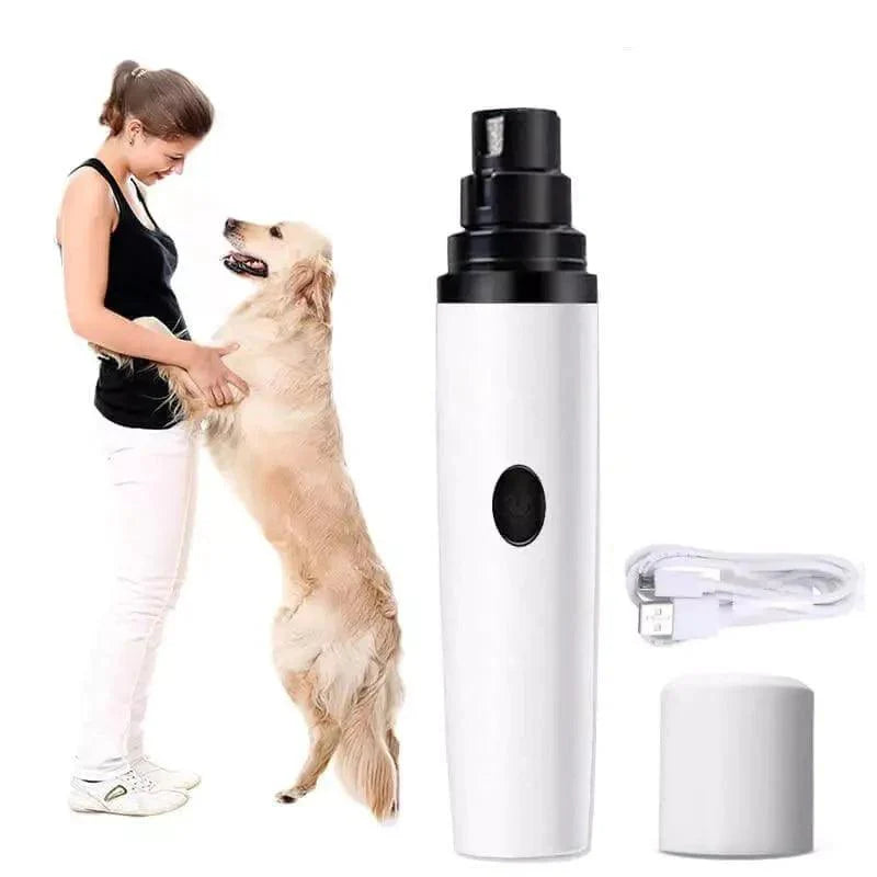 Aparador de Unhas Pet Recarregável para Cães e Gatos - Lixador Elétrico LED